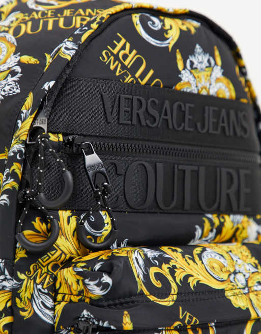 Versace Jeans Couture Baroque Print Cordura Backpack