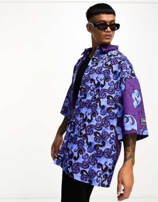 Versace Jeans Couture baroque oversized shirt in purple - ASOS Price Checker