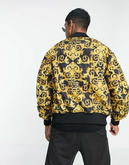 Black and shop gold versace jacket