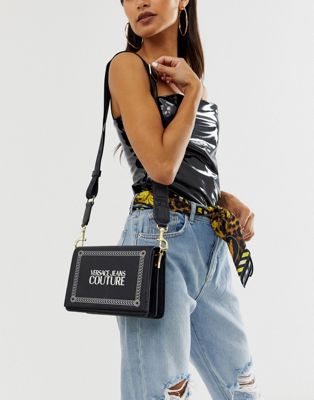 versace jeans black bag