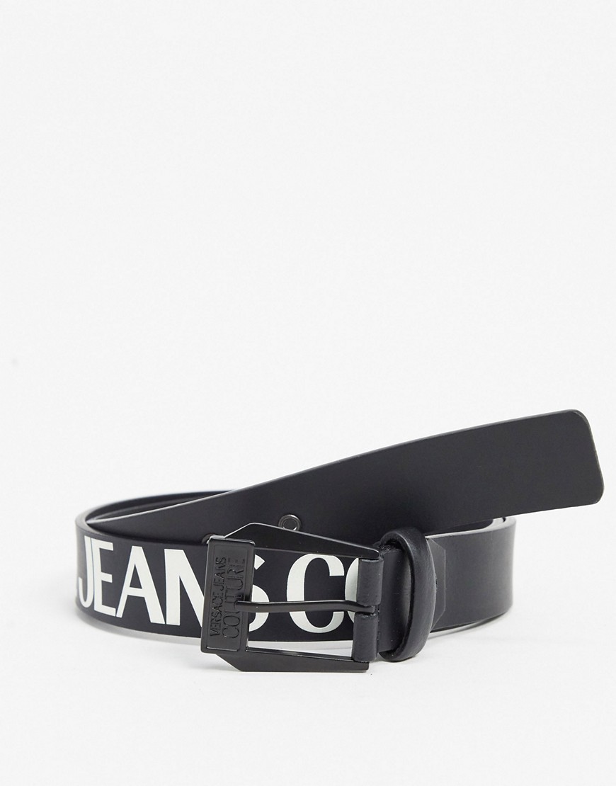 Versace Jeans Couture - Cintura con logo grande-Nero