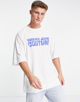 Versace Jeans Couture college t-shirt in white