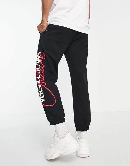 Versace Jeans Couture - Jogger avec logo emblématique style années 90 - Noir, 2 de 4