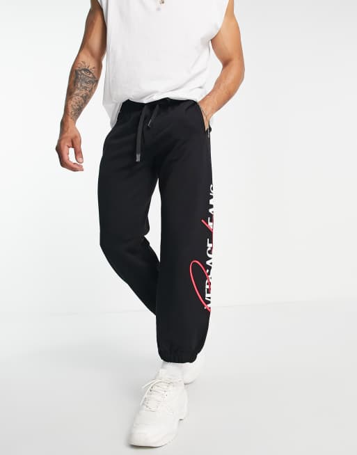 Versace Jeans Couture - Jogger avec logo emblématique style années 90 - Noir, 3 de 4