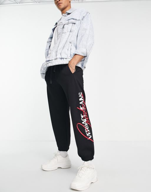 Versace Jeans Couture - Jogger avec logo emblématique style années 90 - Noir, 4 de 4