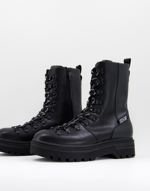 Versace Jeans Couture - Laarzen met gesp in zwart