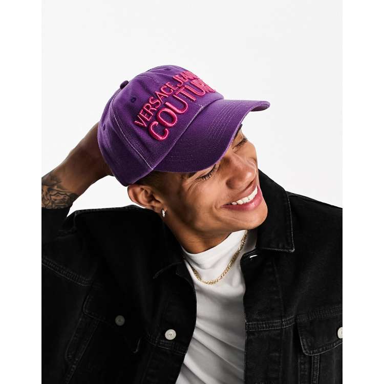 Versace Jeans Couture logo cap in purple | ASOS