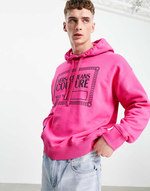 Pink on sale versace hoodie