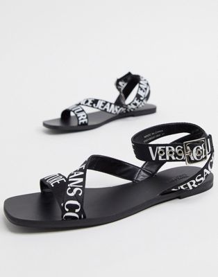 Versace Jeans Couture logo strap flat 
