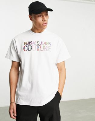 Versace Jeans Couture logo t-shirt in white