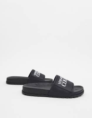 versace jeans sliders mens