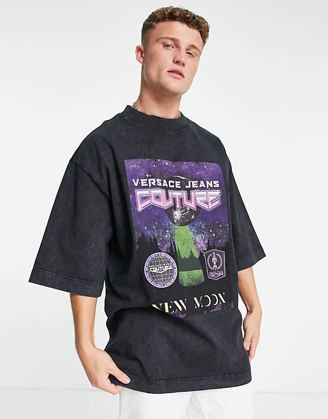 Versace Jeans Couture - moon print t-shirt in grey