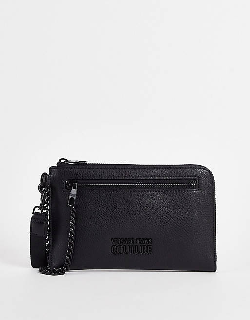 asos.com | Versace Jeans Couture new city rock pouch in black