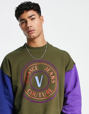 Versace Jeans Couture piece sweatshirt in multi