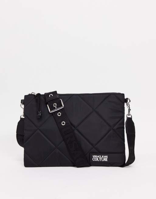 Versace Jeans Couture quilted purse in black