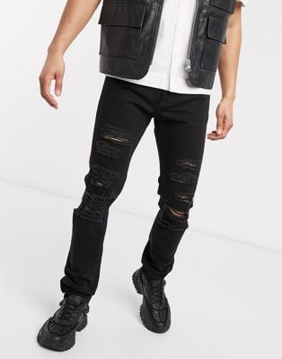 Versace Jeans Couture ripped slim fit 