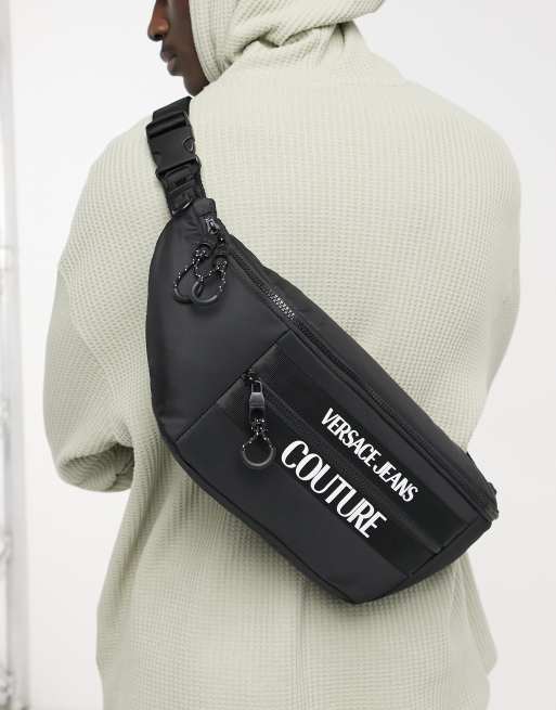 Versace Jeans Couture Sac banane avec logo Noir