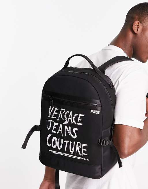 Versace jeans couture backpack black hot sale