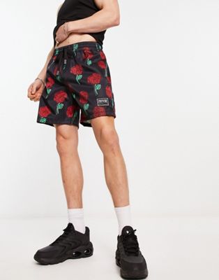 Versace Jeans Couture roses shorts in black - ASOS Price Checker