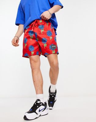 Versace Jeans Couture roses shorts in red - ASOS Price Checker