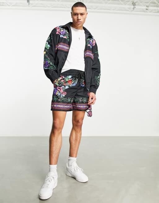 Versace Jeans Couture - Short met tuinprint in zwart