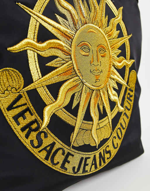 Versace Jeans Couture - Sort tote-taske med sol-broderi, 2 af 4