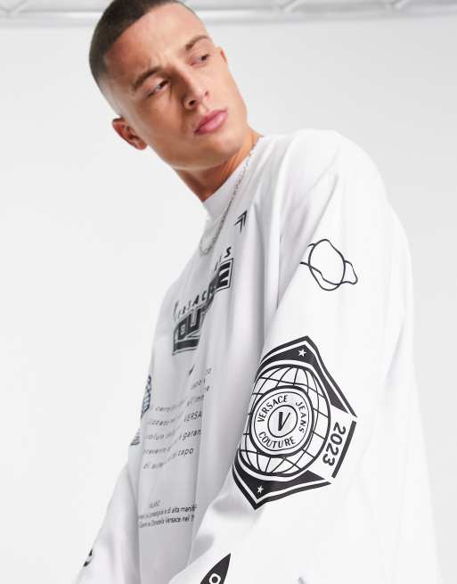 Versace long hot sale sleeve top