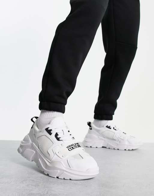 Versace Jeans Couture speedtrack trainers in white | ASOS