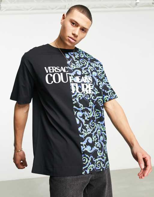 Versace Jeans Couture Chain Print All-Over Black Shirt – Retro