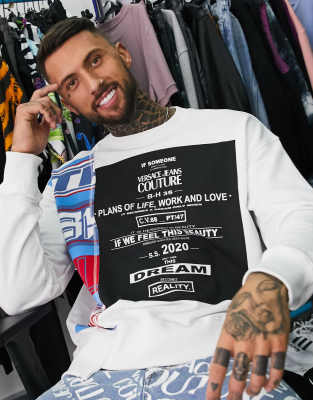 versace jeans white