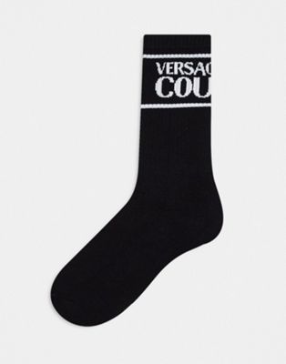 Versace Jeans Couture sports socks in black
