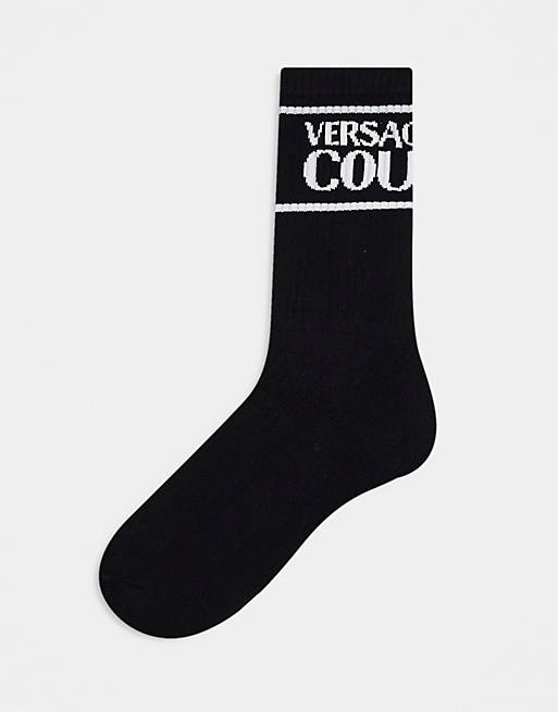 Versace Jeans Couture sports socks in black | ASOS