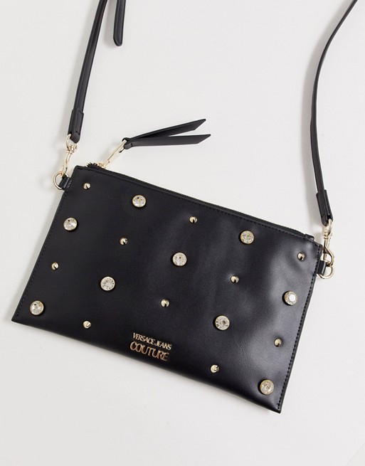 Versace Jeans Couture studded clutch bag