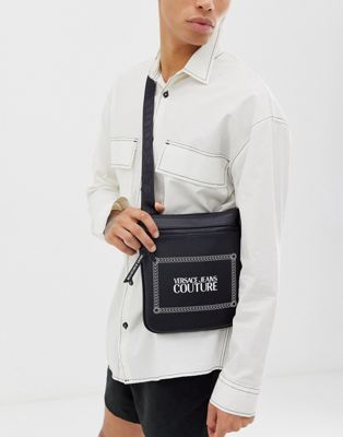 Versace Jeans – Couture – Svart crossbody-väska med logga