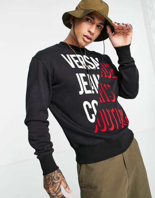 Versace Jeans – Couture – Sweatshirt mit Logo in Schwarz | ASOS