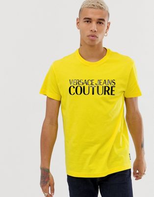 yellow versace t shirt