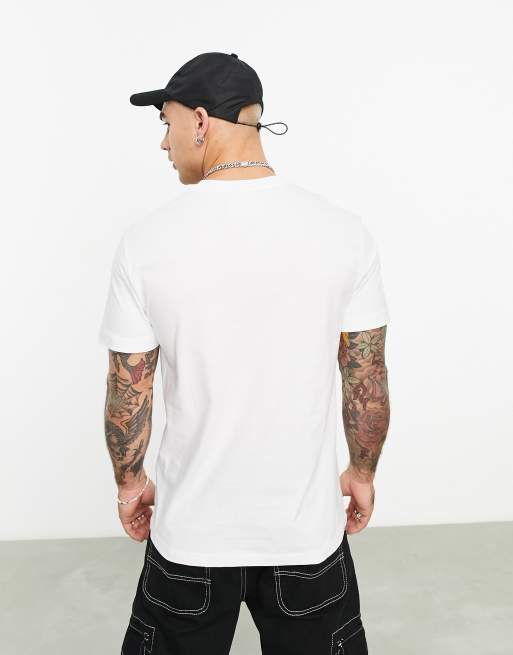 Versace Jeans Couture - T-shirt met logo aan de hals in wit, 2 van 4