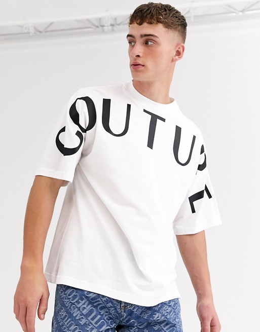 Versace Jeans Couture t-shirt with couture logo in white