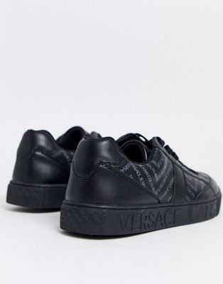 versace jeans trainers black