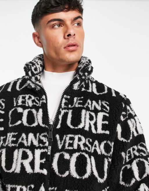 Versace Jeans Couture Veste imitation peau de mouton logo