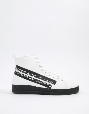 versace jeans high top trainers