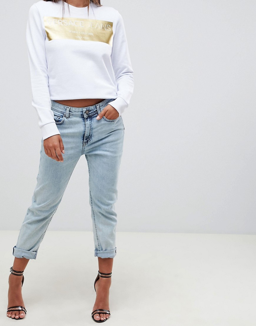 Versace Jeans – Jeans i mom jeans-modell-Blå