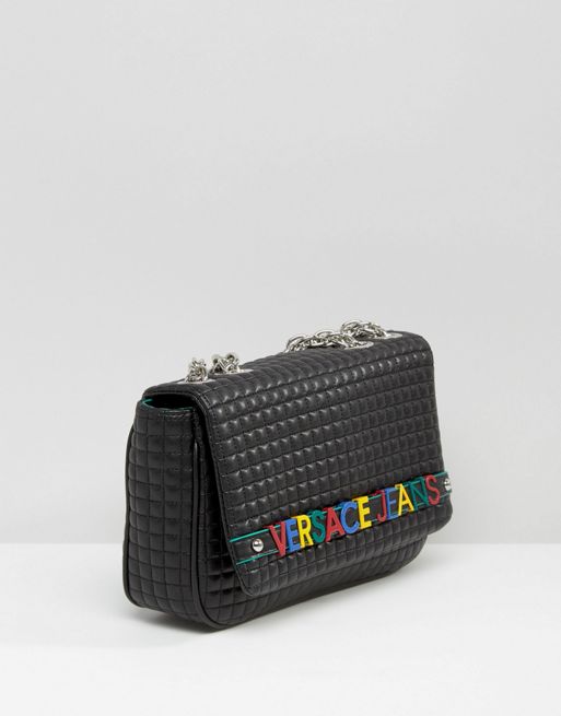 Versace Shoulder Bag - Black/Multicolour » Prompt Shipping