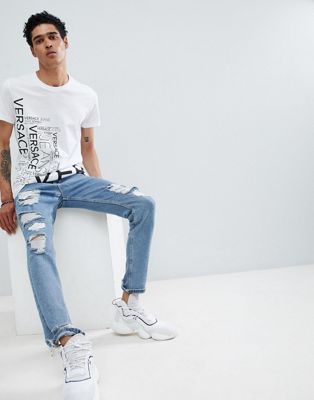 versace jeans repeat logo runner trainer
