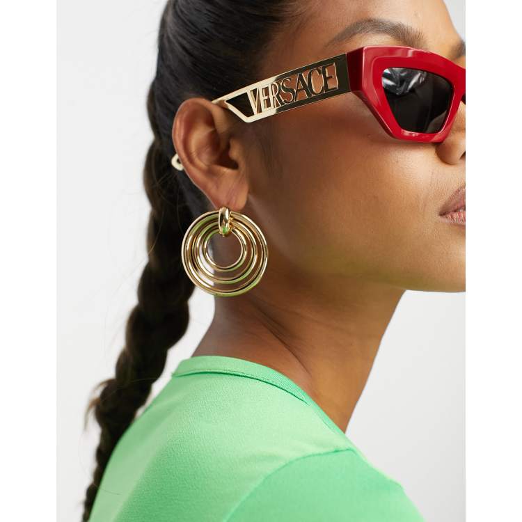 Versace Lunettes de soleil style festival monture