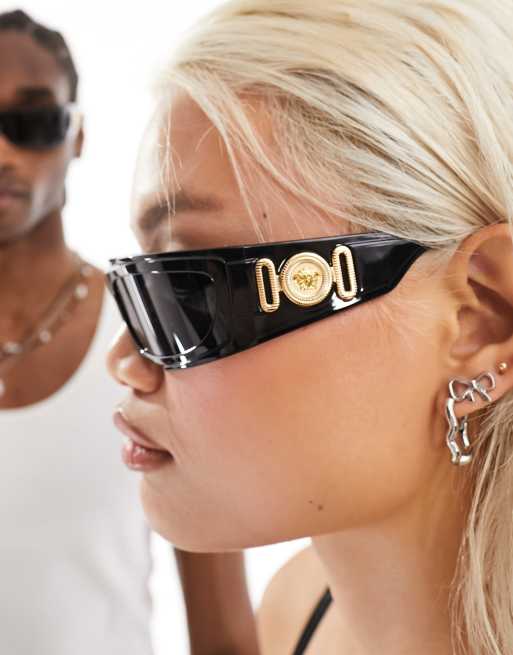 Occhiali da sole a mascherina versace outlet