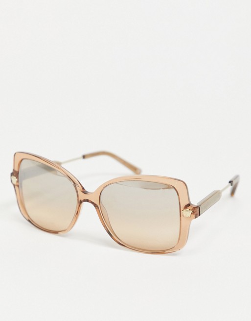 Versace oversized square sunglasses in brown 0VE4390