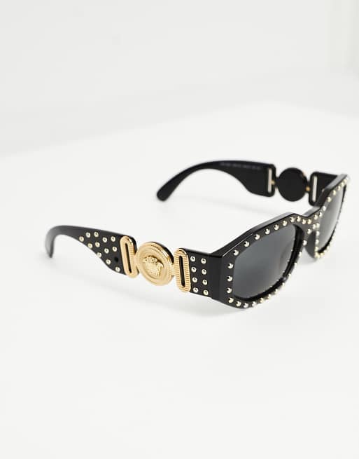 Versace studded outlet sunglasses