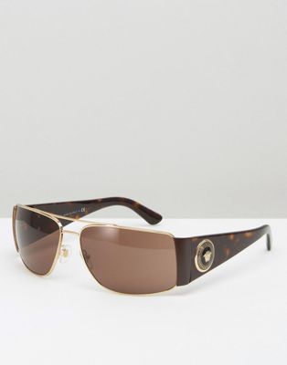 versace aviator sunglasses with side medusa