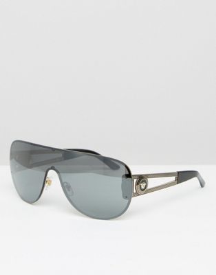 Versace Visor Flat Brow Sunglasses